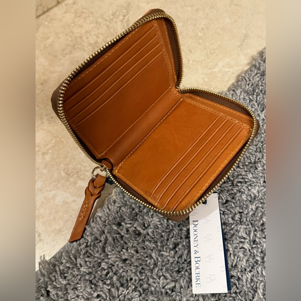 Dooney & Bourke Florentine Crossbody Purse Mini Eliza w/Wallet Natural Color - Picture 4 of 8